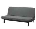 3-zits slaapbank grijs/zwart, Ophalen, Tweepersoons, Grijs