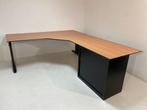 Lensvelt hoekbureau 200x240x80cm + kast €290,- ex