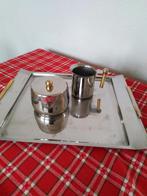 Dienblad met roomstel DE, Huis en Inrichting, Woonaccessoires | Dienbladen, Ophalen of Verzenden, Gebruikt, Rechthoekig, Hout