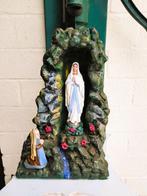 Devotioneel duo: Lourdesgrot & Sint-Jozef onder stolp, Antiek en Kunst, Ophalen