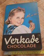 Verkade blik voor chocolade, cadeau, gave vintage maar €2,50, Verzamelen, Blikken, Nieuw, Koek(jes), Ophalen of Verzenden, Verkade