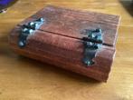 Houten Kaartenkistje in vorm van boek, Ophalen of Verzenden