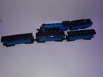 Lego Bavarian Steam loc met 3 personen wagons, 9v MOC, Ophalen of Verzenden, Gebruikt, Complete set, Lego