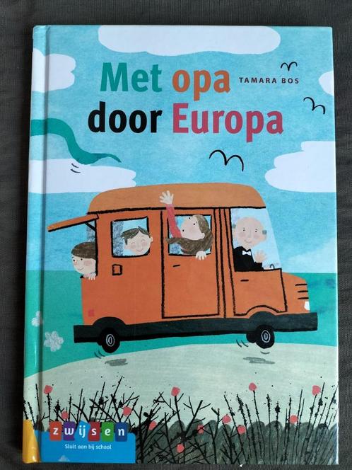 Tamara Bos - Met opa door Europa ( ca. 8+ ), Boeken, Kinderboeken | Jeugd | onder 10 jaar, Zo goed als nieuw, Fictie algemeen