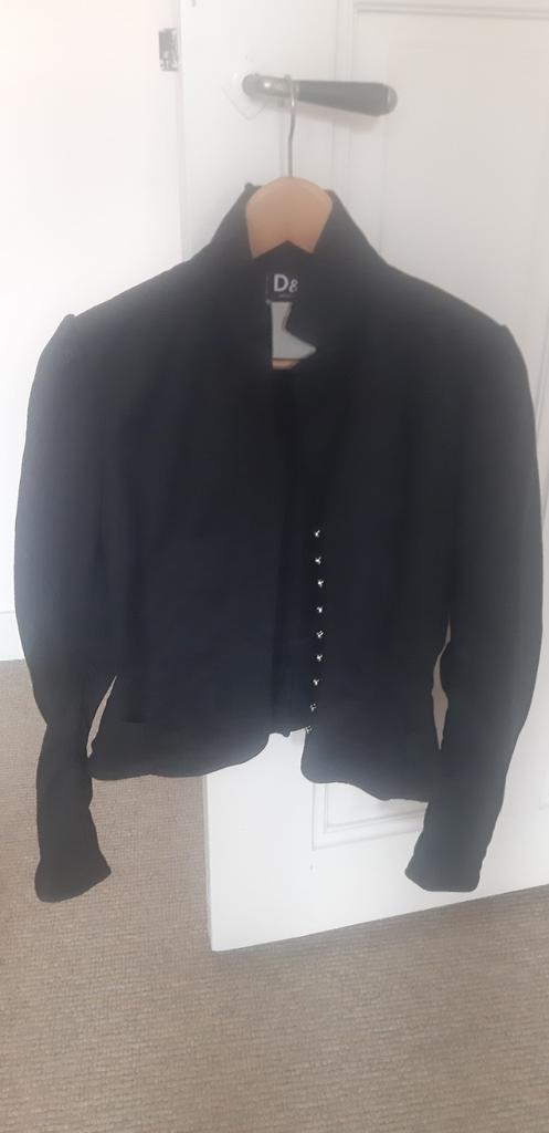 D&G Dolce & Gabbana Zwart Bolero Jasje, Kleding | Dames, Maat 38/40 (M), Zwart, Ophalen of Verzenden, Zo goed als nieuw
