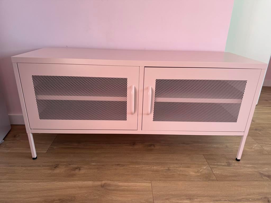 Metalen kastje roze, Ophalen, Minder dan 50 cm, Zo goed als nieuw, Minder dan 100 cm