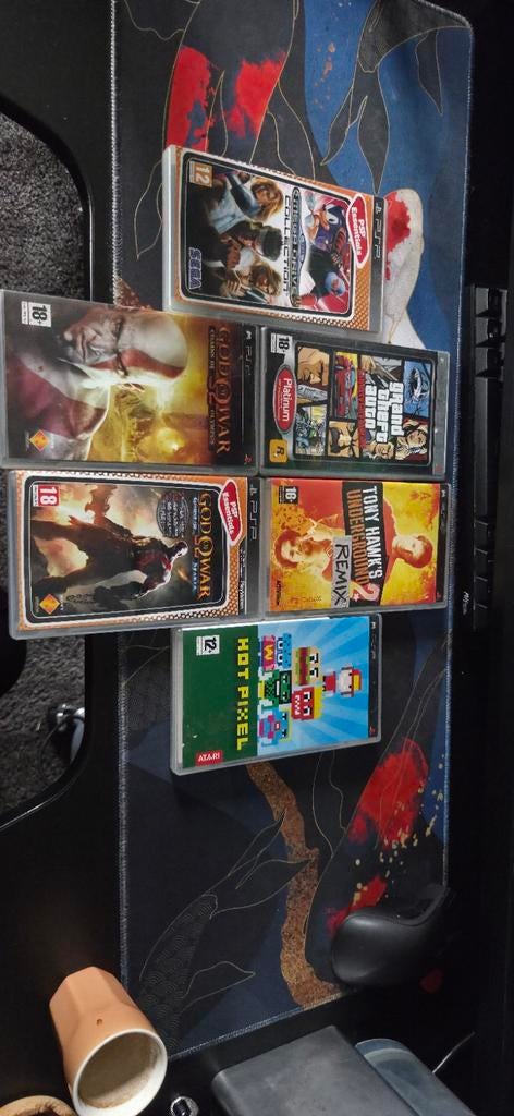 PSP Games Bundel: GTA, God of War, Tony Hawk, Spelcomputers en Games, Gebruikt, 1 speler, Vanaf 3 jaar, Ophalen
