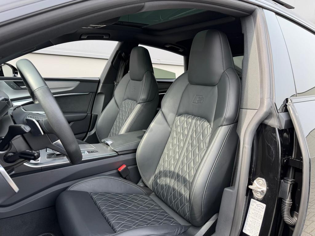 Audi A7 Sportback 50 TFSIe Quattro S-Line Pano RS-Seats 21", Auto's, Gebruikt, Zwart, 4 cilinders, 4 stoelen