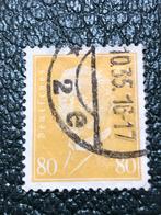 Duitse postzegel 80 Pfennig gestempeld cat wrd €90,00, Ophalen of Verzenden, Overige landen, Gestempeld