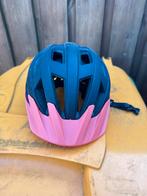 Fietshelm - Zwart met roze vizier, Ophalen, Gebruikt, M, Heer of Dame