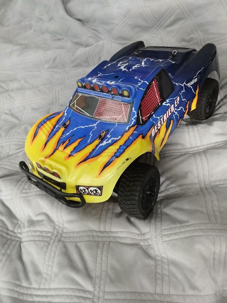 bestuurbare auto rc truck🚙, Gebruikt, Auto offroad, Schaal 1:10, Ophalen
