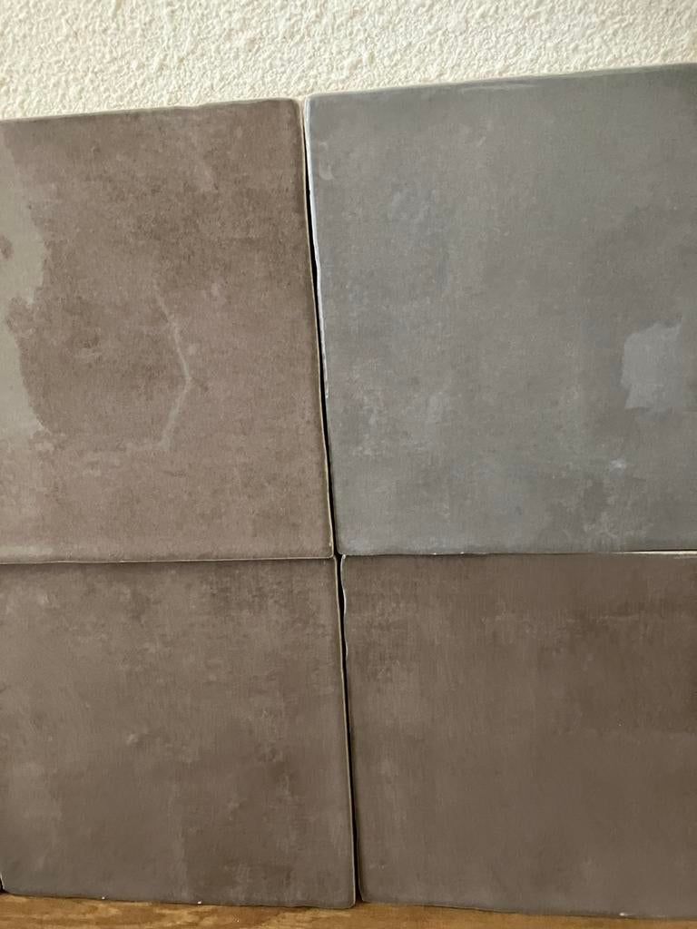 Maroc taupe mix handgevormde tegeltjes, Doe-het-zelf en Verbouw, Tegels, Nieuw, 10 m² of meer, Wandtegels, Keramiek