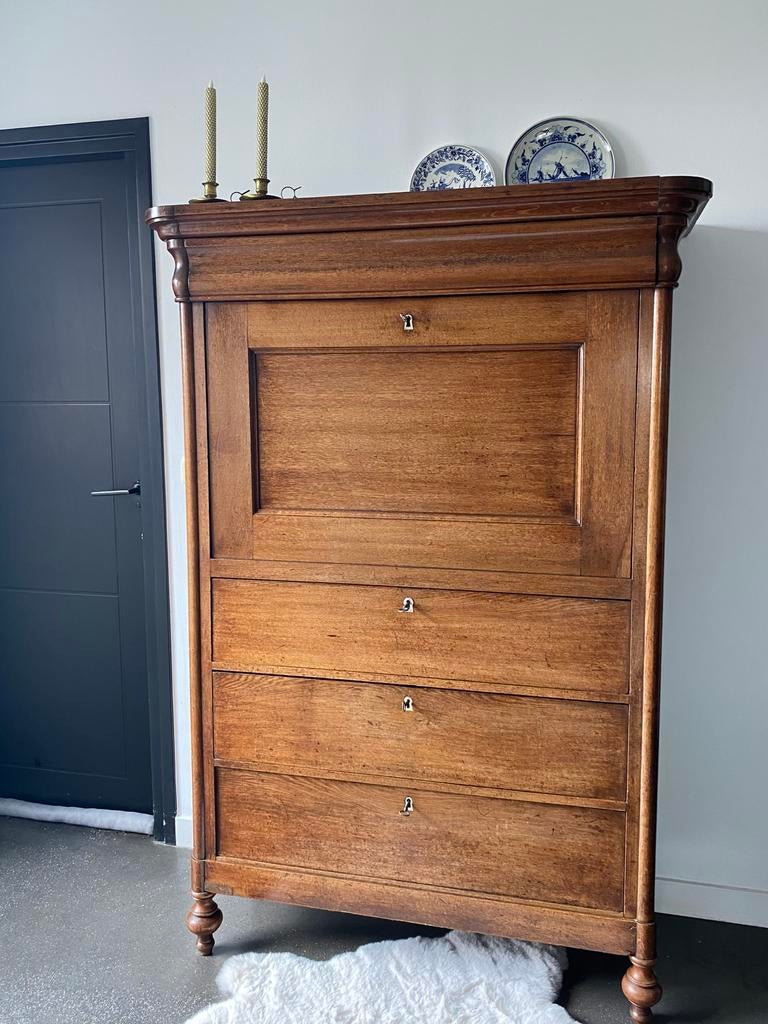 Biedermeier secretaire | Keukenkast | schrijfmeubel, Ophalen, Overige materialen, Gebruikt, 100 tot 150 cm