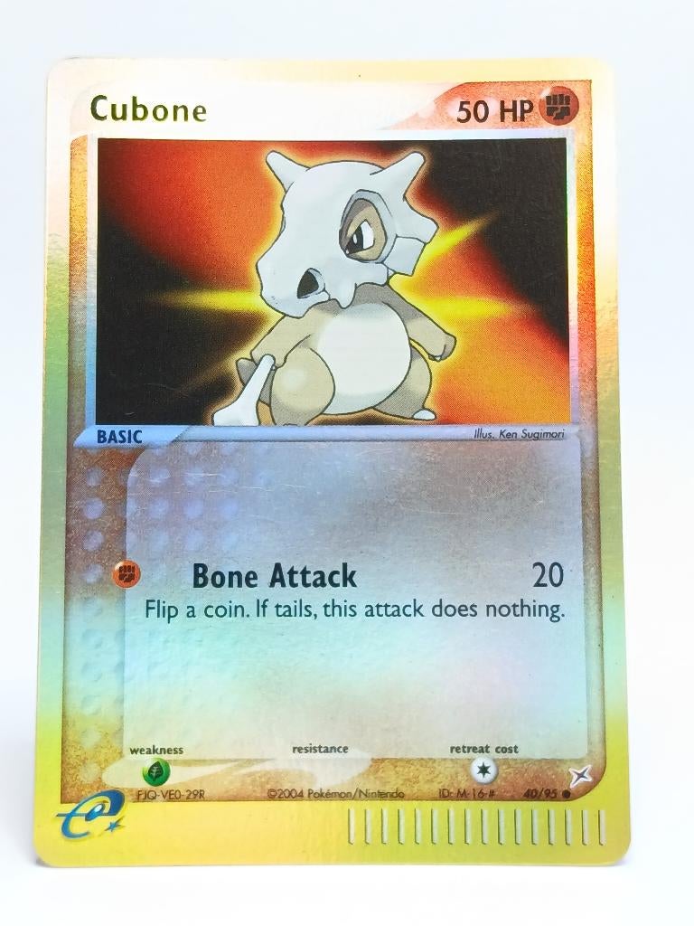 Pokémon - EX Team Magma vs Team Aqua - Cubone - 40/95, Verzenden, Zo goed als nieuw, Losse kaart, Foil