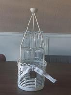 Riviera Maison vaasjes in houder, Gebruikt, Overige kleuren, Ophalen of Verzenden, Glas