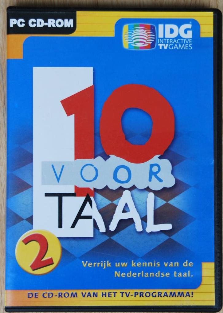 10 voor taal (pc spel), Spelcomputers en Games, Games | Pc, Zo goed als nieuw, Puzzel en Educatief, 1 speler, Vanaf 3 jaar, Eén computer