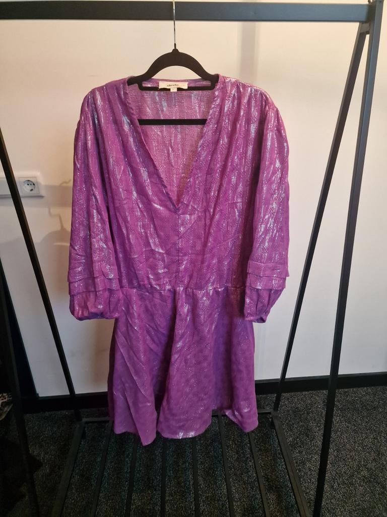 Shoeby Fred XL Paarse Glitter Jurk, Paars, Maat 46/48 (XL) of groter, Ophalen of Verzenden, Zo goed als nieuw