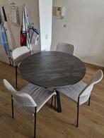 MARIEDAMM eettafel - Rond, modern en compact, Huis en Inrichting, Ophalen, Gebruikt, 100 tot 150 cm, Rond