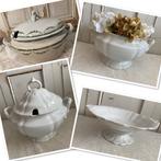 P. Regout / Terrine, dekschaal & serveerschaal op voet, Antiek en Kunst, Ophalen of Verzenden