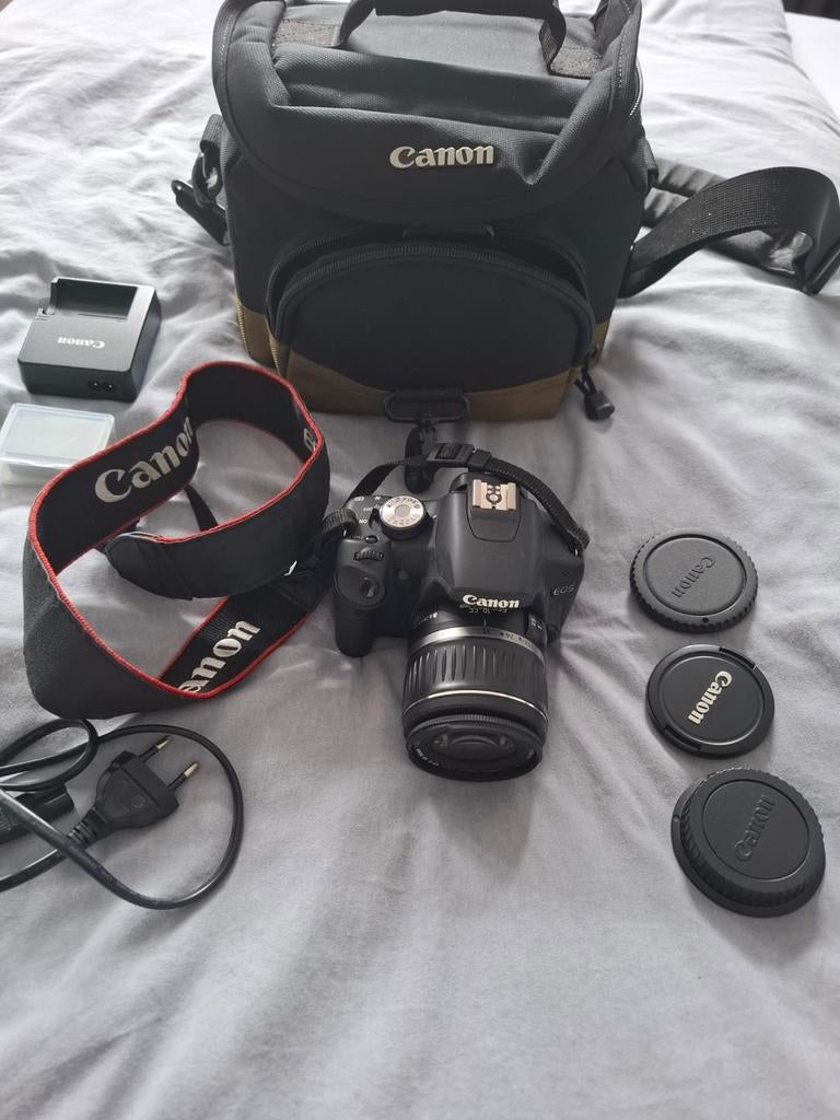 EOS 500D met lens en accessoires, Ophalen, Canon
