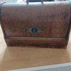 Antieke Singer Hand naaimachine Houten Koffer, Ophalen