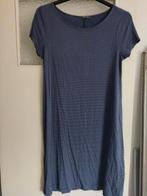 Hema blauwe dames jurk met witte stipjes all over, Maat 38/40 (M), Blauw, Ophalen of Verzenden, Gedragen