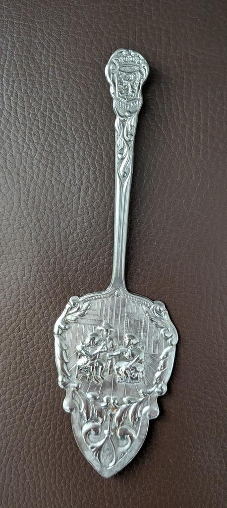 Vintage Oud-Hollandse verzilverde taartschep, Ophalen of Verzenden