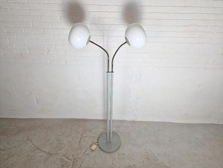 Vintage Space Age Herda Bollen Vloerlamp, Huis en Inrichting, Lampen | Vloerlampen, Gebruikt, 150 tot 200 cm, Kunststof, Metaal