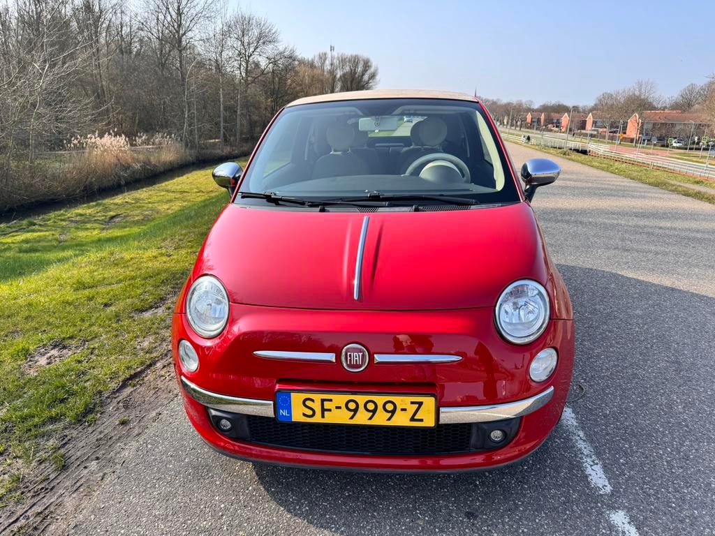 Fiat 500 1.2 C 2013 Rood, Voorwielaandrijving, Euro 5, 4 cilinders, Leder en Stof