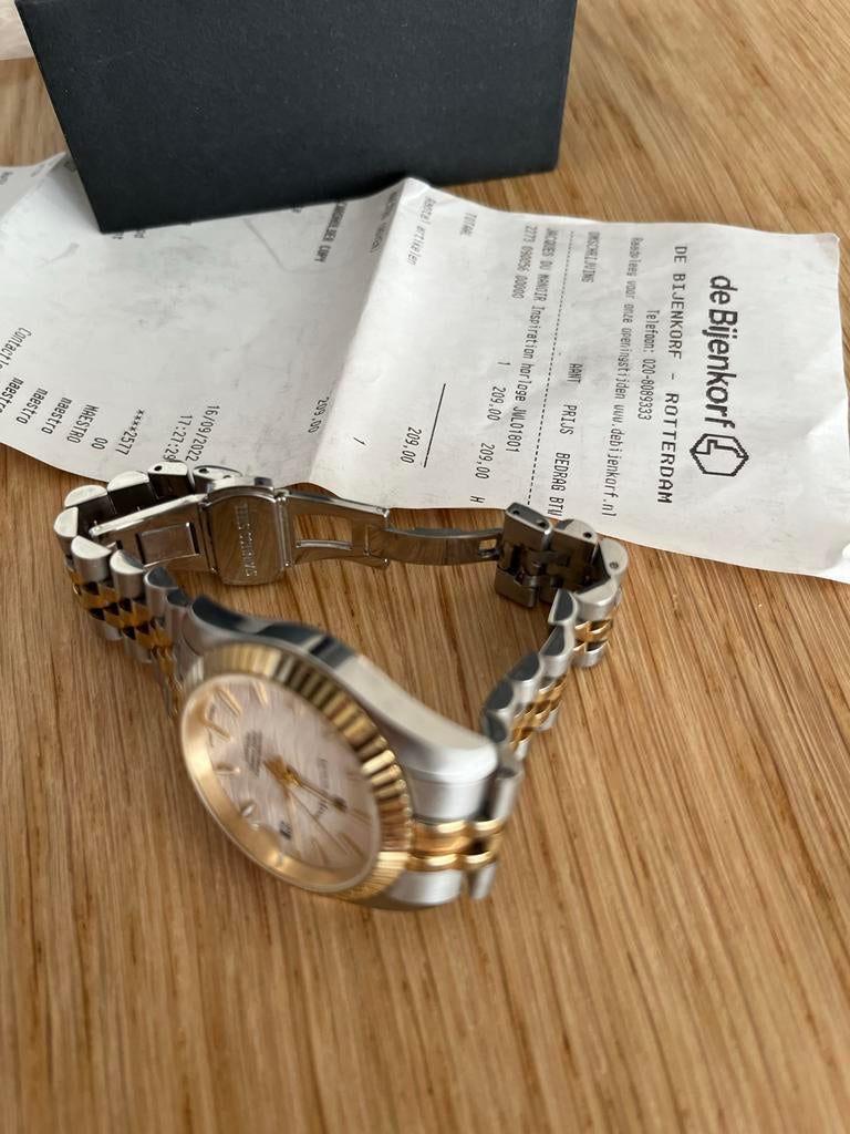 Jacques du Manoir Horloge, Overige merken, Staal, Polshorloge, Ophalen of Verzenden