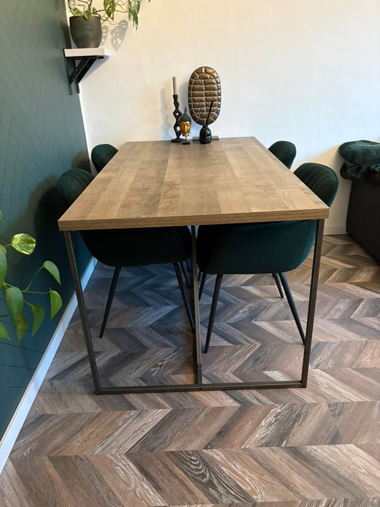 Eettafel 160 Haco, Ophalen, Nieuw, 50 tot 100 cm, 150 tot 200 cm