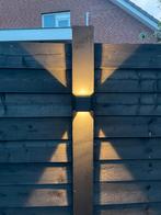 4x Zwarte up & down aluminium lampen 10x10cm nieuw, Ophalen, Minder dan 50 watt, Wandlamp, Netvoeding