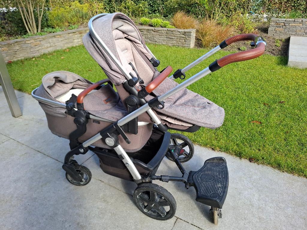 Duo kinderwagen Silver Cross, Kinderen en Baby's, Kinderwagens en Combinaties, Gebruikt, Combiwagen, Verstelbare duwstang, Ophalen