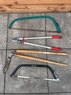 Tuingereedschap, zaag, grasschaar, beugelzaag, Ophalen of Verzenden, Gebruikt