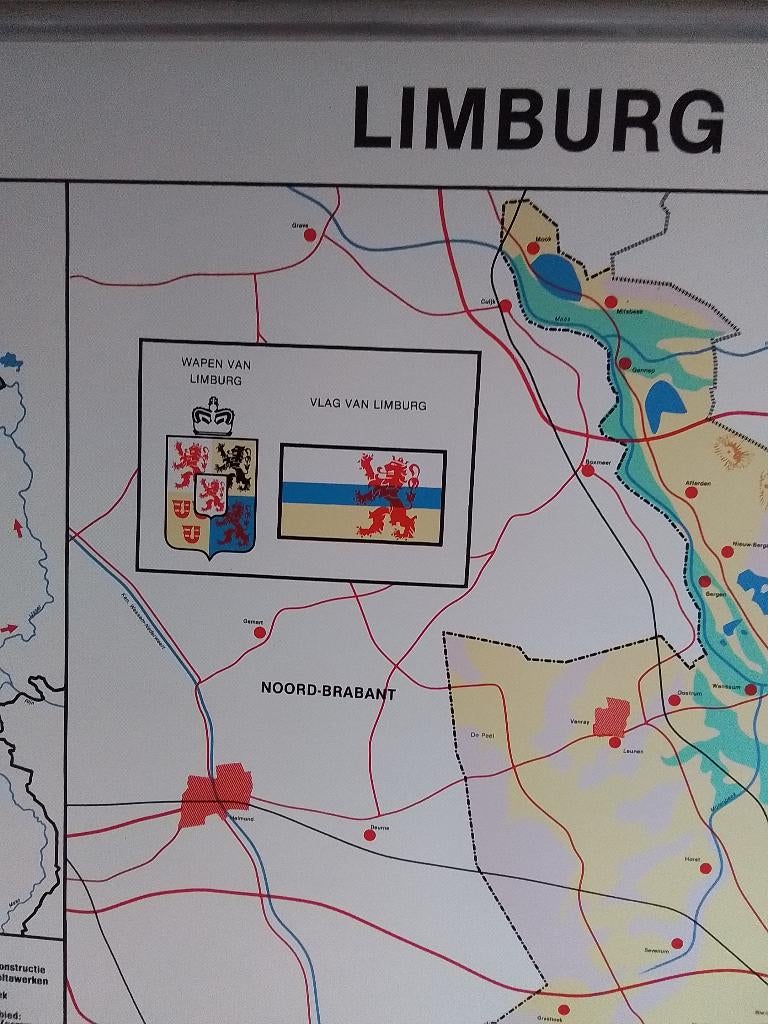 Diverse landkaarten, Gelezen, Overige typen, Ophalen of Verzenden, 1800 tot 2000