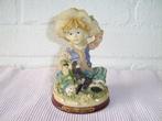 vintage Pretty Collection beeld Jongen met hond, Ophalen of Verzenden, Zo goed als nieuw, Mens