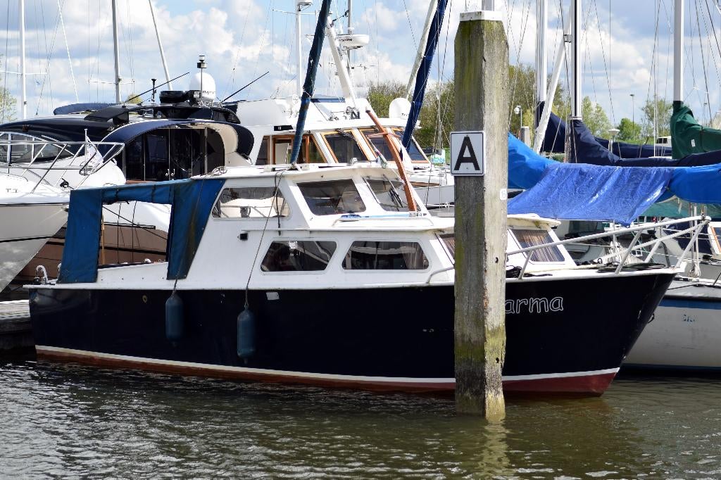 Leuke stalen motorkruiser, Watersport en Boten, Motorboten en Motorjachten, Gebruikt, Staal, 6 tot 9 meter, Diesel, Binnenboordmotor