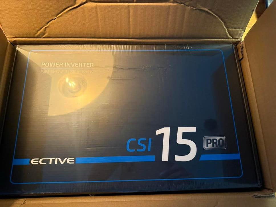 Ective CSI 15 Pro Power combi 3in1 omvormer 1500W Pure Sinus, Ophalen of Verzenden, Nieuw
