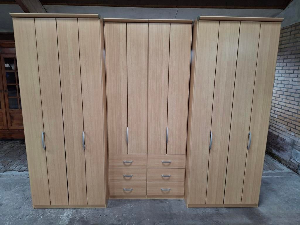 Grote kledingkast beuken 284 x 227 cm, Huis en Inrichting, Kasten | Kledingkasten, Gebruikt, 200 cm of meer, 200 cm of meer, Modern
