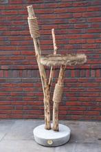 Mooie kleine krappaal echte boomstammen en zachte ligplato, Ophalen of Verzenden, Nieuw, Krabpaal