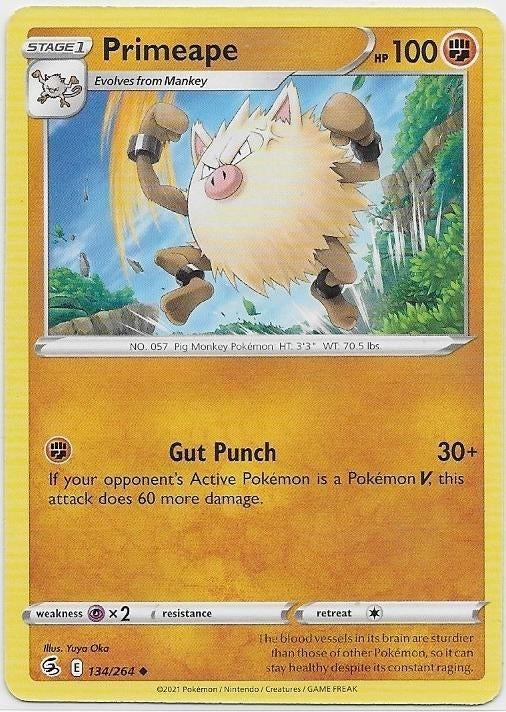 Fusion Strike,  Primeape [uncommon] 134/264, Verzenden, Nieuw, Losse kaart