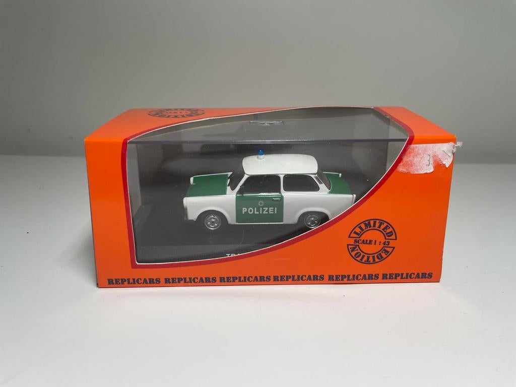 Replicars Trabant Polizei 1:43, Hobby en Vrije tijd, Modelauto's | 1:43, Overige merken, Auto, ., Ophalen of Verzenden