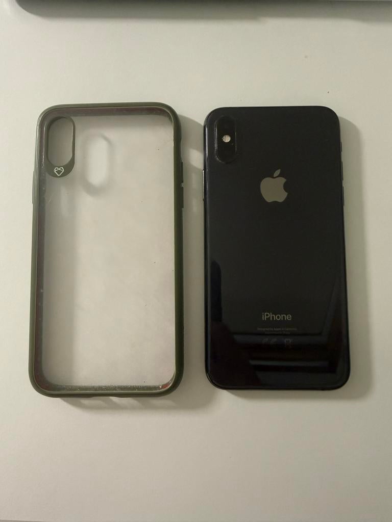 iPhone XS 64 GB - Krasvrij met stevig hoesje, Telecommunicatie, Mobiele telefoons | Hoesjes en Frontjes | Apple iPhone, Ophalen of Verzenden