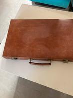 Backgammon spel in luxe koffer - Zo goed als nieuw, Hobby en Vrije tijd, Een of twee spelers, Ophalen, Zo goed als nieuw, Reisspel