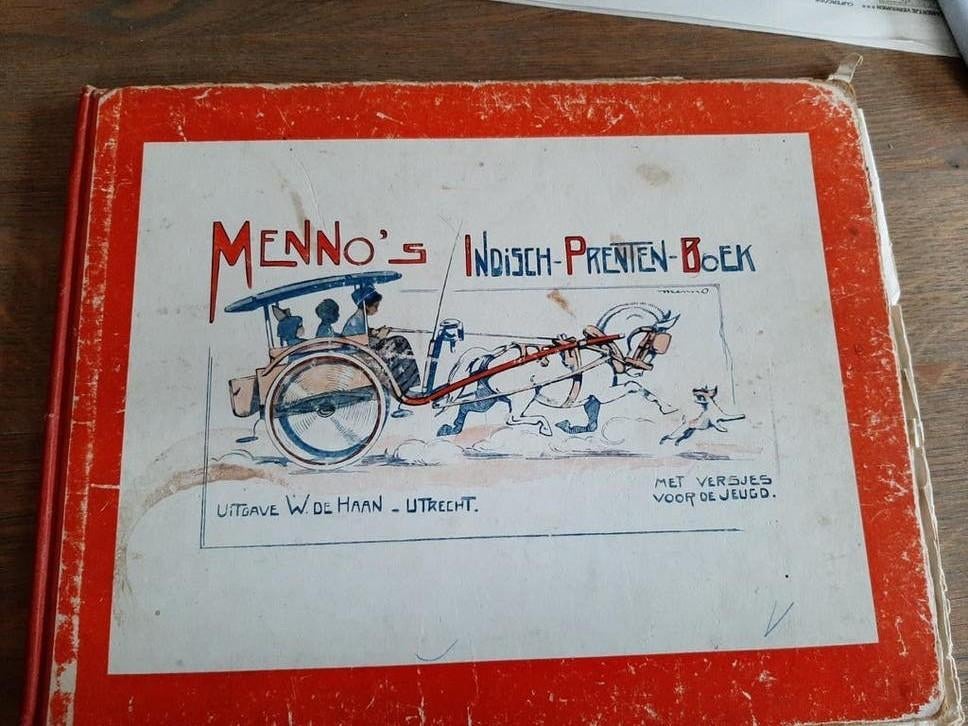Menno's Indisch Prentenboek - W. de Haan Utrecht (1924), Ophalen of Verzenden, Gelezen, Prentenboek