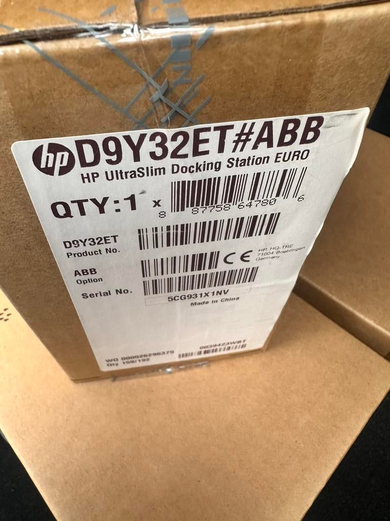 HP UltraSlim Dockingstation | Nieuw in doos, Computers en Software, Dockingstations, Ophalen of Verzenden, Nieuw, Docking station
