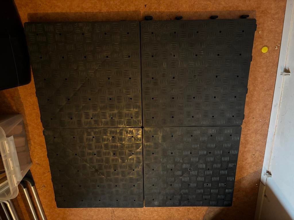 4 st voortent tegels 50x 50cm, Ophalen, Zo goed als nieuw