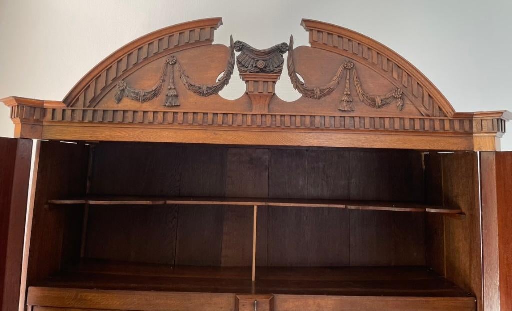 Antiek Noord-Nederlands kabinet/ notariskast – ca. 1820–1840, Antiek en Kunst, Antiek | Meubels | Kasten, Ophalen of Verzenden