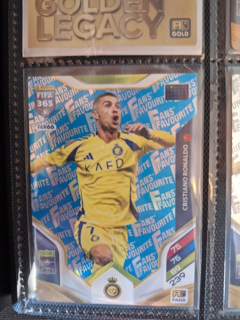 Ronaldo Voetbalkaart FIFA 365 Fan66 Blue, Verzamelen, Sportartikelen en Voetbal, Zo goed als nieuw, Spelerskaart, Buitenlandse clubs