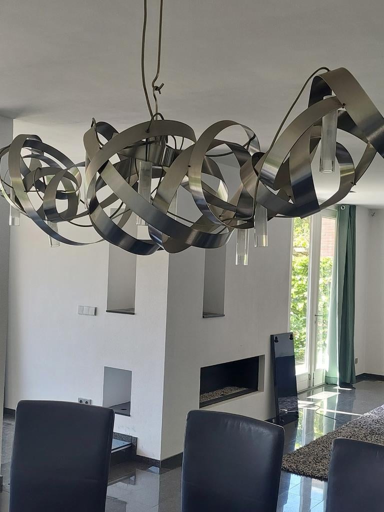 Jacco Maris 'The Ribbon' hanglamp met factuur, Modern design, 50 tot 75 cm, Ophalen of Verzenden, Zo goed als nieuw